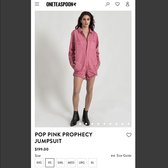 one teaspoon pink prophecy jumpsuit